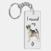 Rettungs-Norweger Elkhound Schlüsselanhänger (Vorderseite links)