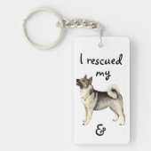 Rettungs-Norweger Elkhound Schlüsselanhänger (Vorderseite)