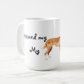 Rettungs-Portugiese Podengo Kaffeetasse (Vorderseite Links)