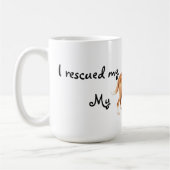 Rettungs-Portugiese Podengo Kaffeetasse (Links)