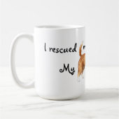 Rettungs-Portugiese Podengo Pequeno Kaffeetasse (Links)