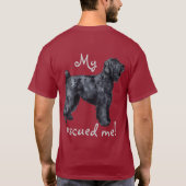 Rettungs-schwarzer Russe Terrier T-Shirt (Rückseite)