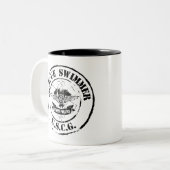 Rettungs-Schwimmer (Schmutz) Zweifarbige Tasse (Vorderseite Links)