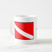 Rettungs-Taucher Kaffeetasse (Vorderseite Links)