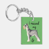 Rettungs-Zwergschnauzer Schlüsselanhänger (Vorderseite links)