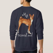 Rettungsbasenji Sweatshirt (Rückseite)