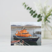 Rettungsboot in Port Askaig, Isle of Islay, Schott Postkarte (Stehend Vorderseite)