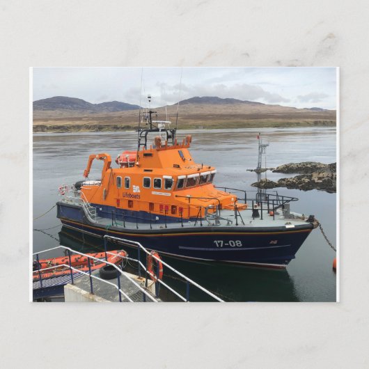 Rettungsboot in Port Askaig, Isle of Islay, Schott Postkarte (Vorderseite)