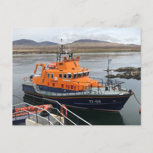 Rettungsboot in Port Askaig, Isle of Islay, Schott Postkarte (Vorderseite)