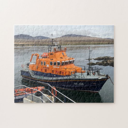 Rettungsboot in Port Askaig, Isle of Islay, Schott Puzzle (Horizontal)