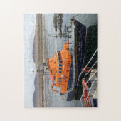Rettungsboot in Port Askaig, Isle of Islay, Schott Puzzle (Vertikal)