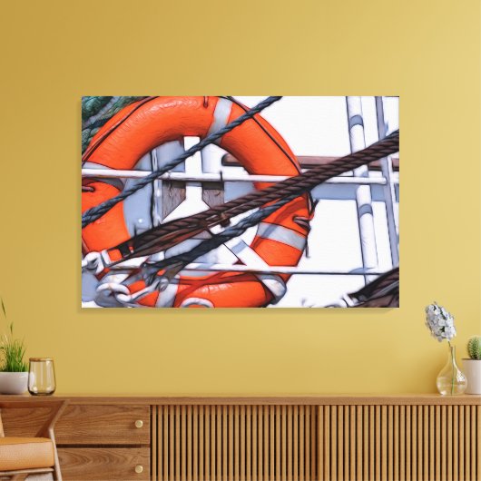Rettungsboot Leinwanddruck (Insitu (Wohnzimmer))