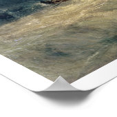 Rettungsboot und Manby-Gerät, das an einen Strang  Poster (Ecke)