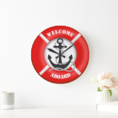 Rettungsboote für Wasserfahrzeuge Große Wanduhr (Zuhause)