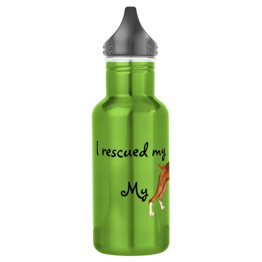 Rettungsboxer Edelstahlflasche (Links)