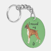 Rettungsboxer Schlüsselanhänger (Vorderseite links)