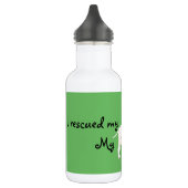 Rettungsbull Terrier Edelstahlflasche (Links)