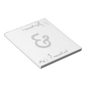 Rettungsbull Terrier Notizblock (angewinkelt)