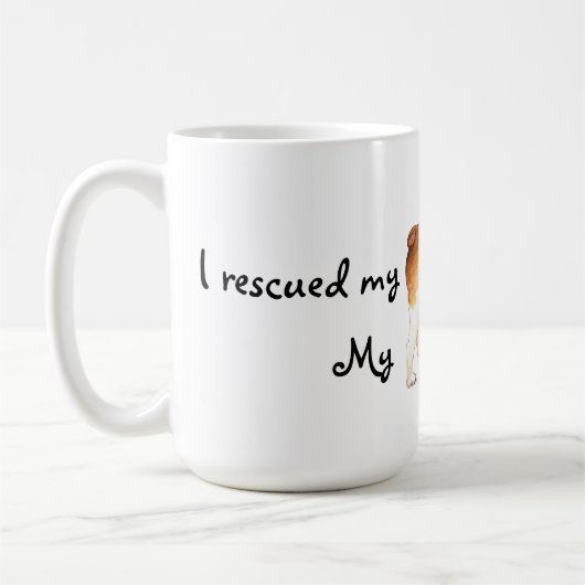 Rettungsbulldog Kaffeetasse (Links)