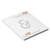 Rettungsbulldog Notizblock (angewinkelt)