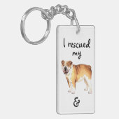 Rettungsbulldog Schlüsselanhänger (Vorderseite links)