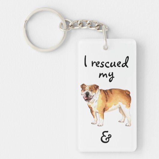 Rettungsbulldog Schlüsselanhänger (Vorderseite)