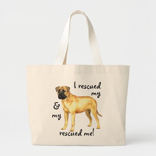 Rettungsbullmastiff Jumbo Stoffbeutel (Vorne)