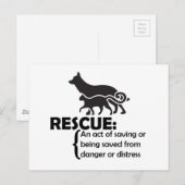 Rettungsdefinition Postkarte (Vorne/Hinten)