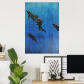 Rettungsdelphin Poster (Heimbüro)