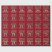 Rettungsfahrer Uggge Weihnachtskrüger Geschenkpapier (Flach)