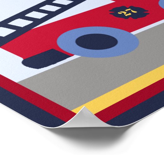 Rettungsfahrzeug #2 Motor/LKW-Poster Poster (Ecke)