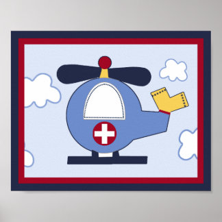 Rettungsfahrzeug #3 Hubschrauberplakat/Print Poster