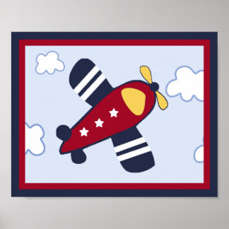 Rettungsfahrzeug #4 Flugzeugplakat/Print Poster