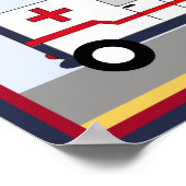 Rettungsfahrzeug #5 Krankenwagen Poster/Print Poster (Ecke)