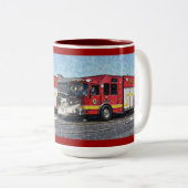 Rettungsfahrzeug Zweifarbige Tasse (VorderseiteRechts)
