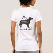Rettungsflatbeschichteter Retriever T-Shirt (Rückseite)