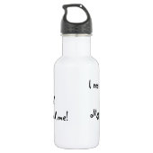 Rettungsflatbeschichteter Retriever Trinkflasche (Rückseite)