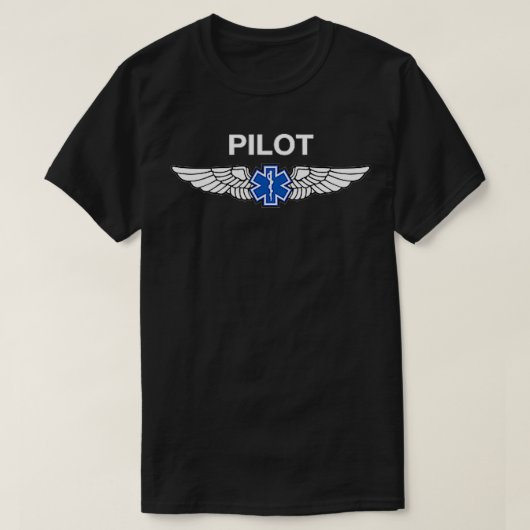 Rettungsflöße EMS-Pilotflügel t T-Shirt (Design vorne)