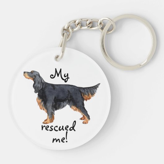 Rettungsgordon Setter Schlüsselanhänger (Rückseite)