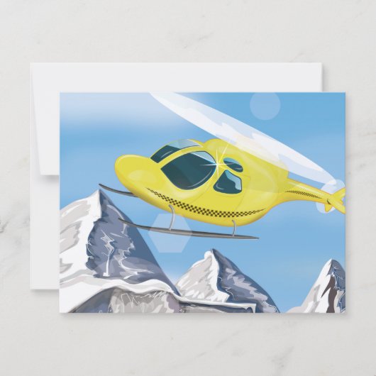 Rettungshubschrauber Einladung (Vorderseite)