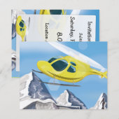 Rettungshubschrauber Einladung (Vorne/Hinten)