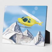 Rettungshubschrauber Fotoplatte (Seite)