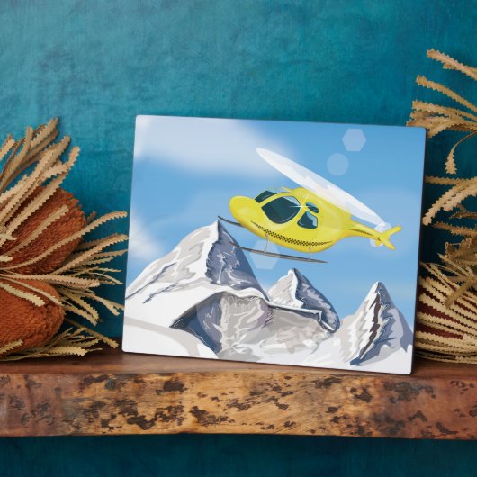 Rettungshubschrauber Fotoplatte (Seite)