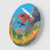 Rettungshubschrauber Große Wanduhr (Winkel)