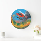Rettungshubschrauber Große Wanduhr (Zuhause)