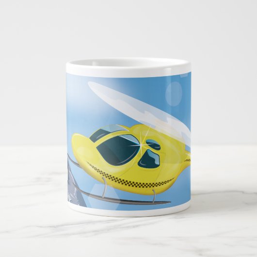 Rettungshubschrauber Jumbo-Tasse (Vorderseite)