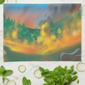 Rettungshubschrauber Küchentuch (Gefaltet)