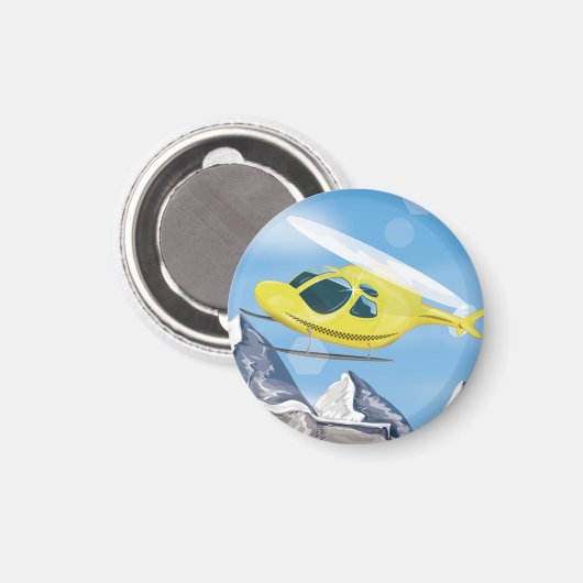 Rettungshubschrauber Magnet (Vorderseite/Rückseite)