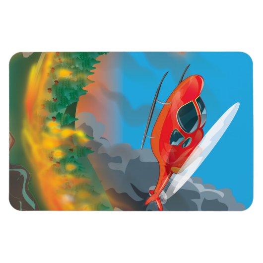 Rettungshubschrauber Magnet (Horizontal)