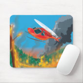 Rettungshubschrauber Mousepad (Mit Mouse)